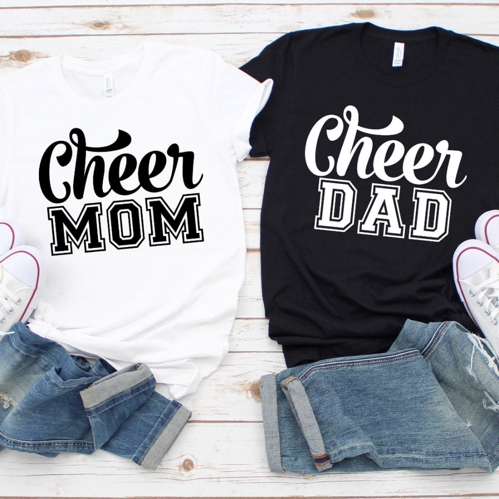 Cheer mom or Dad t-shirts